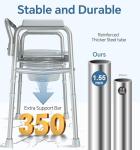 3-in-1 Bedside Commode Chair for Seniors