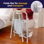 Drive Medical Folding Bedside Commode Chair, Portable