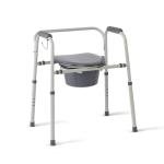 Adjustable 3-in-1 Bedside Commode with Microban