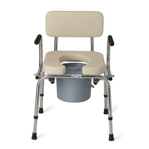 Medline Drop Arm Commode with Padded Seat
