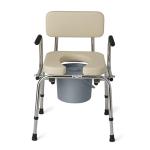Medline Drop Arm Commode with Padded Seat