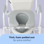 Medline Drop Arm Commode Chair for Seniors