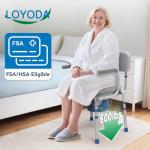 Loyoda Adjustable Drop Arm Bedside Commode