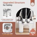 Upgraded Bedside Commode for Seniors and Disabled