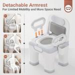 Upgraded Bedside Commode for Seniors and Disabled