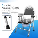 4 in 1 Adjustable Commode Chair for Seniors