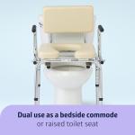 Medline Drop Arm Commode with Padded Seat