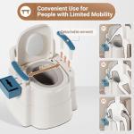 Heavy-Duty Bedside Commode for Seniors with Liners