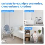 Bedside Commode Chair for Seniors with Bucket
