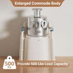 Heavy-Duty Bedside Commode for Seniors with Liners