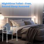 Bedside Commode Chair for Seniors with Bucket