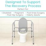 Vive 3-in-1 Commode Chair for Heavy Weight