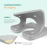 Raised Toilet Seat Riser with Handles for Seniors