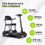 Lightweight 4-Wheel Mobility Scooter for Seniors