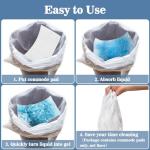 Disposable Commode Pads for Seniors - 80 Count