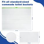 Kovevo 60 Commode Liners with Absorbent Pads