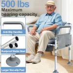 Extra-Wide Bariatric Commode Chair for Seniors
