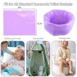 Lemon Scented Disposable Commode Liners - 120 Packs