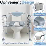 Extra-Wide Bariatric Commode Chair for Seniors
