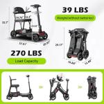 Lightweight 4-Wheel Mobility Scooter for Seniors