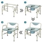 Heavy Duty Medical Bedside Commode Chair