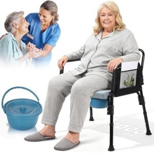Heavy Duty Bariatric Commode Chair for Seniors