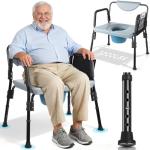 Heavy-Duty 4-in-1 Bariatric Commode Chair
