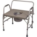 Portable Commode Chair with Handles and Bucket