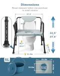 Heavy-Duty 4-in-1 Bariatric Commode Chair