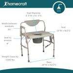 Homecraft Bariatric Drop Arm Commode Chair