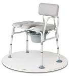 Medline Padded Transfer Bench and Commode for Seniors