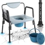 Heavy-Duty 4-in-1 Bariatric Commode Chair