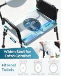 Heavy Duty Bariatric Commode Chair for Seniors