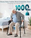 Heavy-Duty 4-in-1 Bariatric Commode Chair
