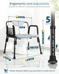 Heavy Duty Bariatric Commode Chair for Seniors