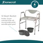 Homecraft Bariatric Drop Arm Commode Chair