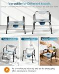 Heavy Duty Bariatric Commode Chair for Seniors
