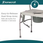 Homecraft Bariatric Drop Arm Commode Chair