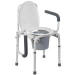 Portable Commode for Easy Transfers, Steel Design