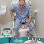 Littneo Bedside Commode with Wheels for Seniors