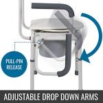 Portable Commode for Easy Transfers, Steel Design