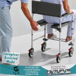 Littneo Bedside Commode with Wheels for Seniors