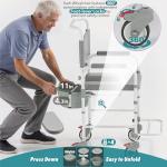 Littneo Bedside Commode with Wheels for Seniors