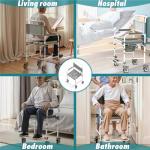 Littneo Bedside Commode with Wheels for Seniors