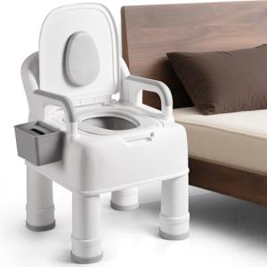 Portable Bedside Commode Chair for Seniors