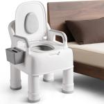 Portable Bedside Commode Chair for Seniors
