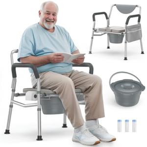 Hybodies Heavy Duty 4-in-1 Bariatric Commode Chair