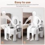Portable Bedside Commode Chair for Seniors