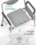 Hybodies Heavy Duty 4-in-1 Bariatric Commode Chair