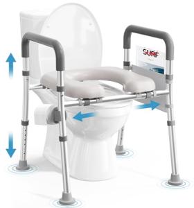 Toilet Seat Riser for Seniors with Handles